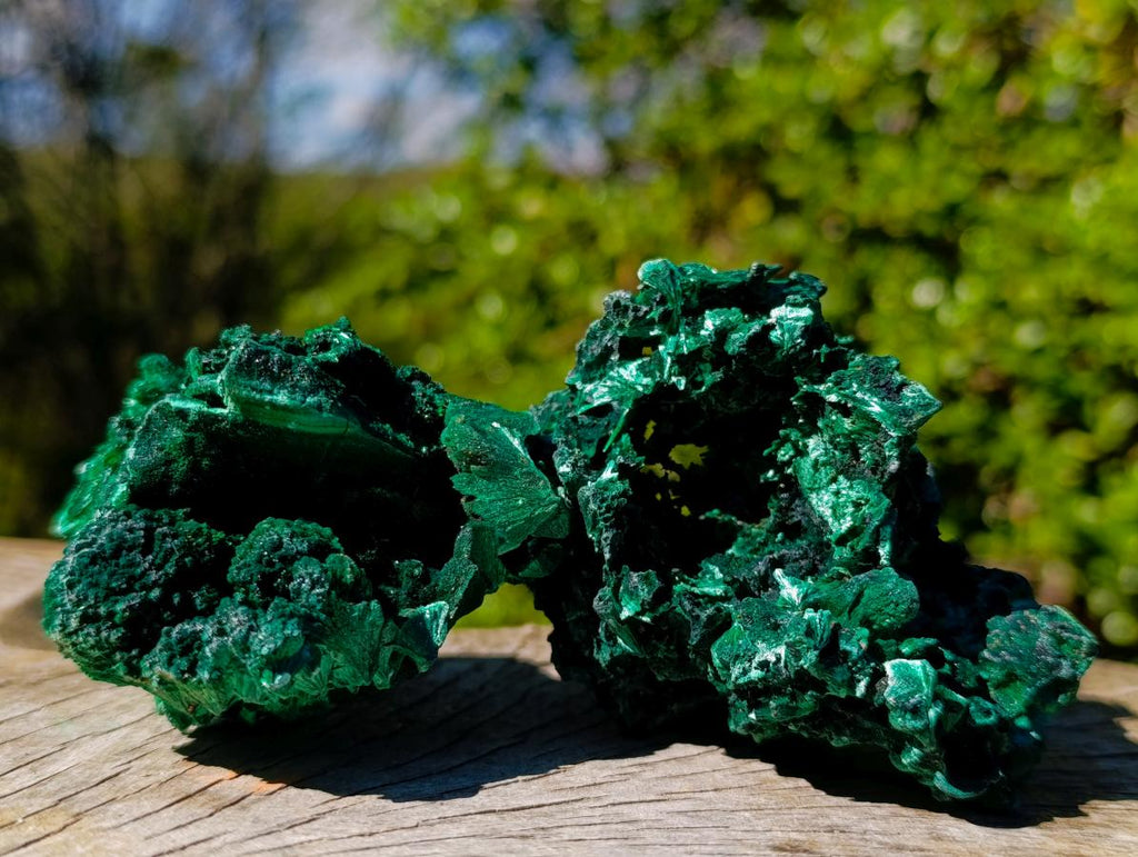 Natural Silky Malachite Specimens x 6 From Kasompe, Congo