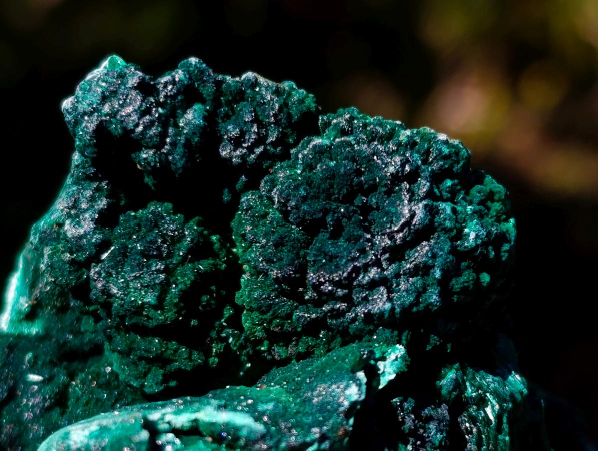 Natural Silky Malachite Specimens x 6 From Kasompe, Congo