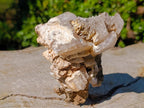 Natural Large Stacked Rhombohedral Calcite Clusters with Phosphorus Aragonite x 2 From Albert's Mountain, Lesotho