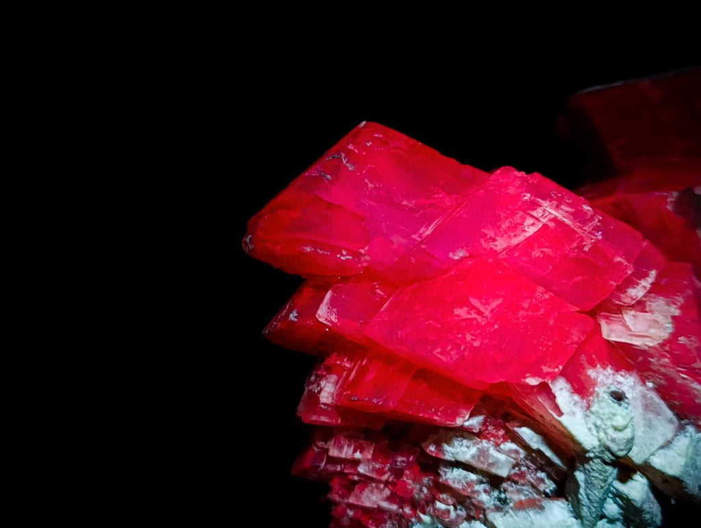 Natural Large Stacked Rhombohedral Calcite Clusters with Phosphorus Aragonite x 2 From Albert's Mountain, Lesotho