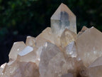 Natural Clear Smokey Pale Citrine Quartz Clusters x 2 From Luena, Congo