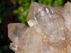 Natural Clear Smokey Pale Citrine Quartz Clusters x 2 From Luena, Congo