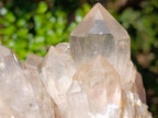 Natural Clear Smokey Pale Citrine Quartz Clusters x 2 From Luena, Congo