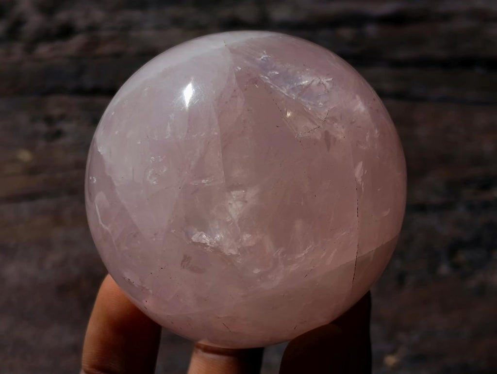 Polished Gemmy Rose Quartz Spheres x 4 From Madagascar