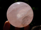 Polished Gemmy Rose Quartz Spheres x 4 From Madagascar