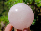 Polished Gemmy Rose Quartz Spheres x 4 From Madagascar
