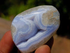 Polished Blue Lace Agate Standing Display Pieces and Free Forms x 15 From Nsanje, Malawi