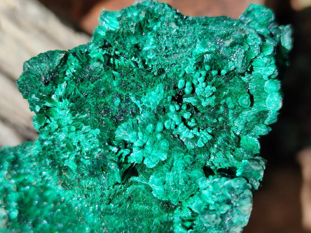 Natural Cabinet Size Silky Malachite Specimens x 2 From Kasompe, Congo
