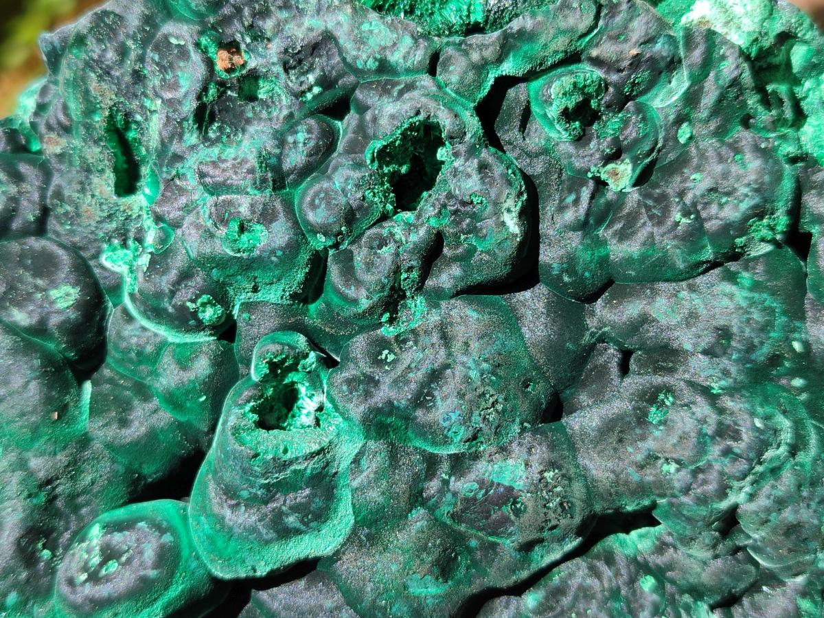 Natural Cabinet Size Silky Malachite Specimens x 2 From Kasompe, Congo