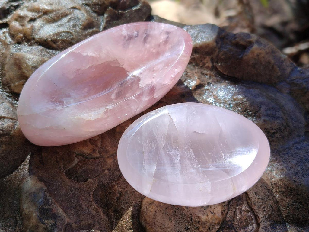Polished Gemmy Rose Quartz Mixed Tray x 6 From Madagascar