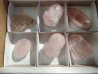 Polished Gemmy Rose Quartz Mixed Tray x 6 From Madagascar