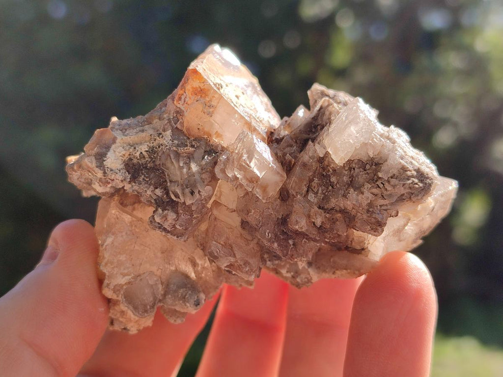 Natural Rhombohedral Calcite Specimens x 6 From Albert's Mountain, Lesotho