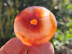 Polished and Natural Carnelian Agate Gemstone Galets x 20 From Madagascar