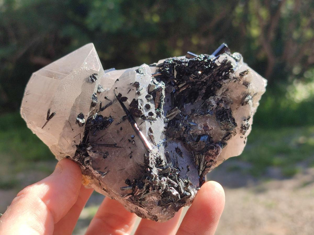 Natural Smokey Quartz Crystals and Clusters with Associated Minerals x 4 From Erongo, Namibia