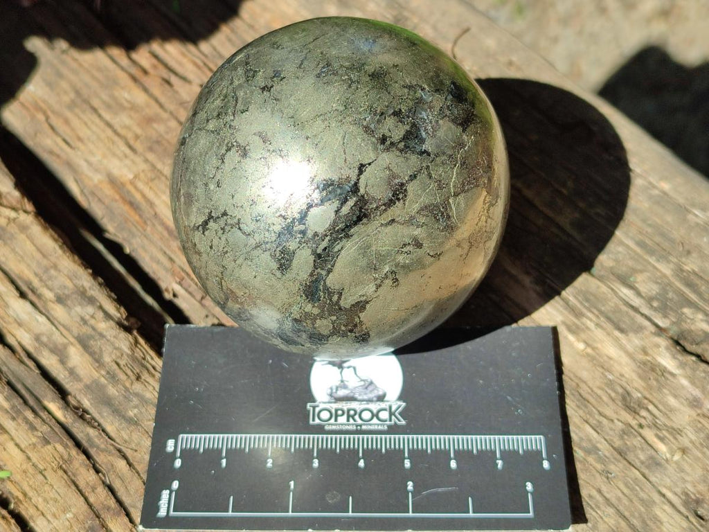 Polished Basalt Pharaoh Stone Spheres x 2 From Iron Duke Mine, Zimbabwe