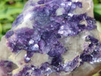 Polished One Side Silver Leaf Lepidolite Slices x 6 From Zimbabwe