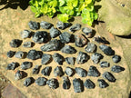 Natural Black Tourmaline Specimens in Quartz x 72 From Zambia