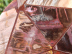 Hand Made Red Podocarpus Petrified Wood Conglomerate Plaque x 2 From Mahajanga, Madagascar
