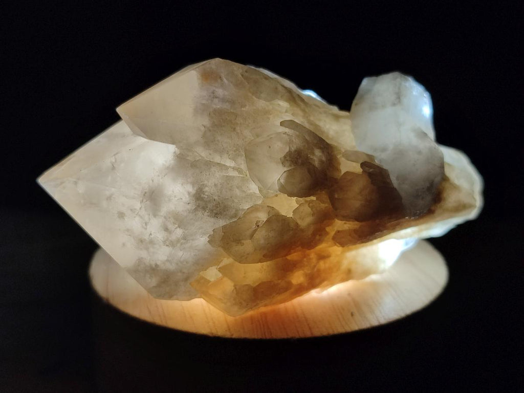 Natural Cascading Single Pineapple Quartz Crystals x 12 From Antsirabe, Madagascar