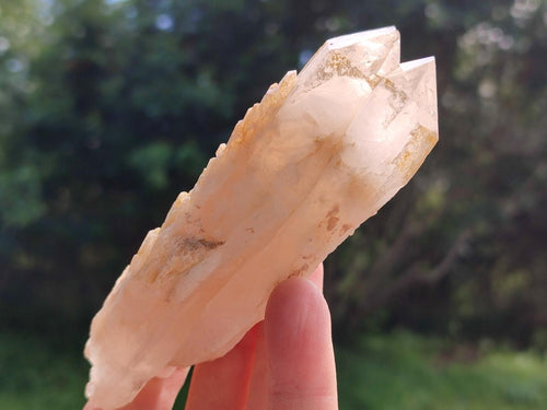 Natural Cascading Single Pineapple Quartz Crystals x 12 From Antsirabe, Madagascar