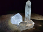 Polished Clear Quartz Crystals x 3 From Madagascar