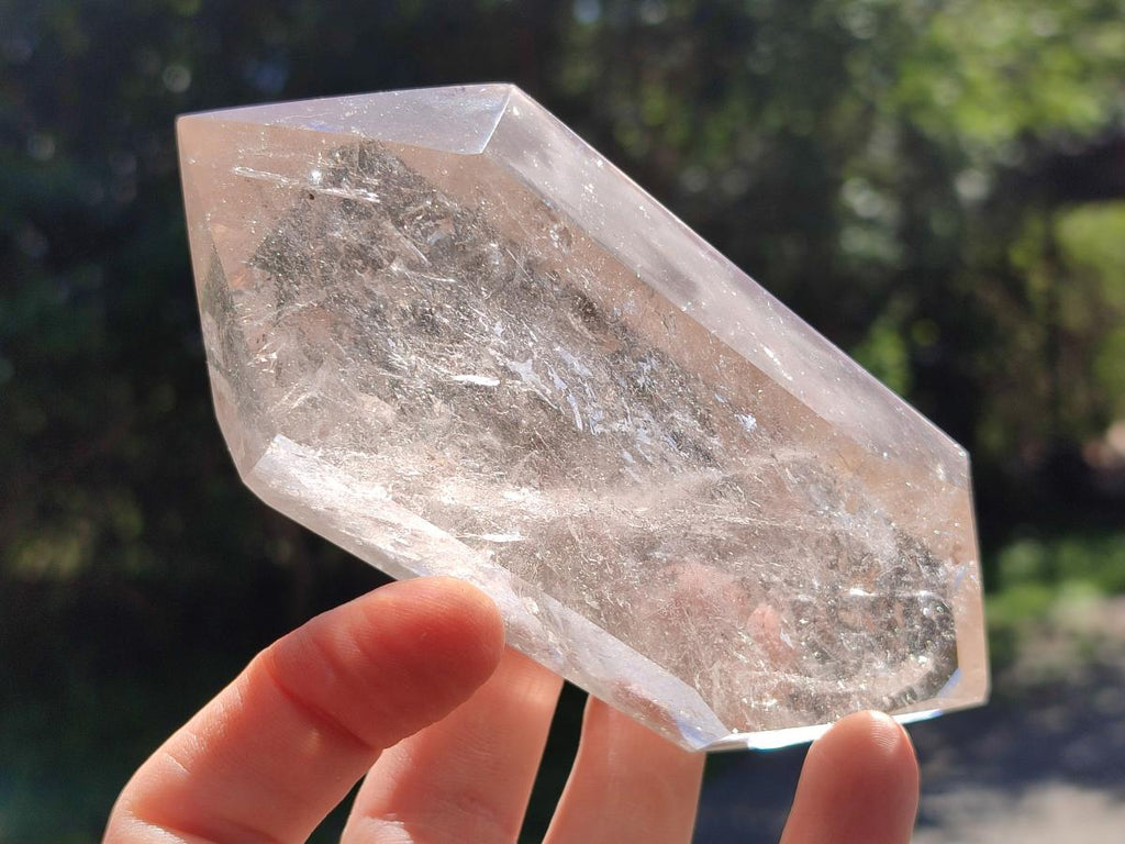 Polished Clear Quartz Crystals x 3 From Madagascar