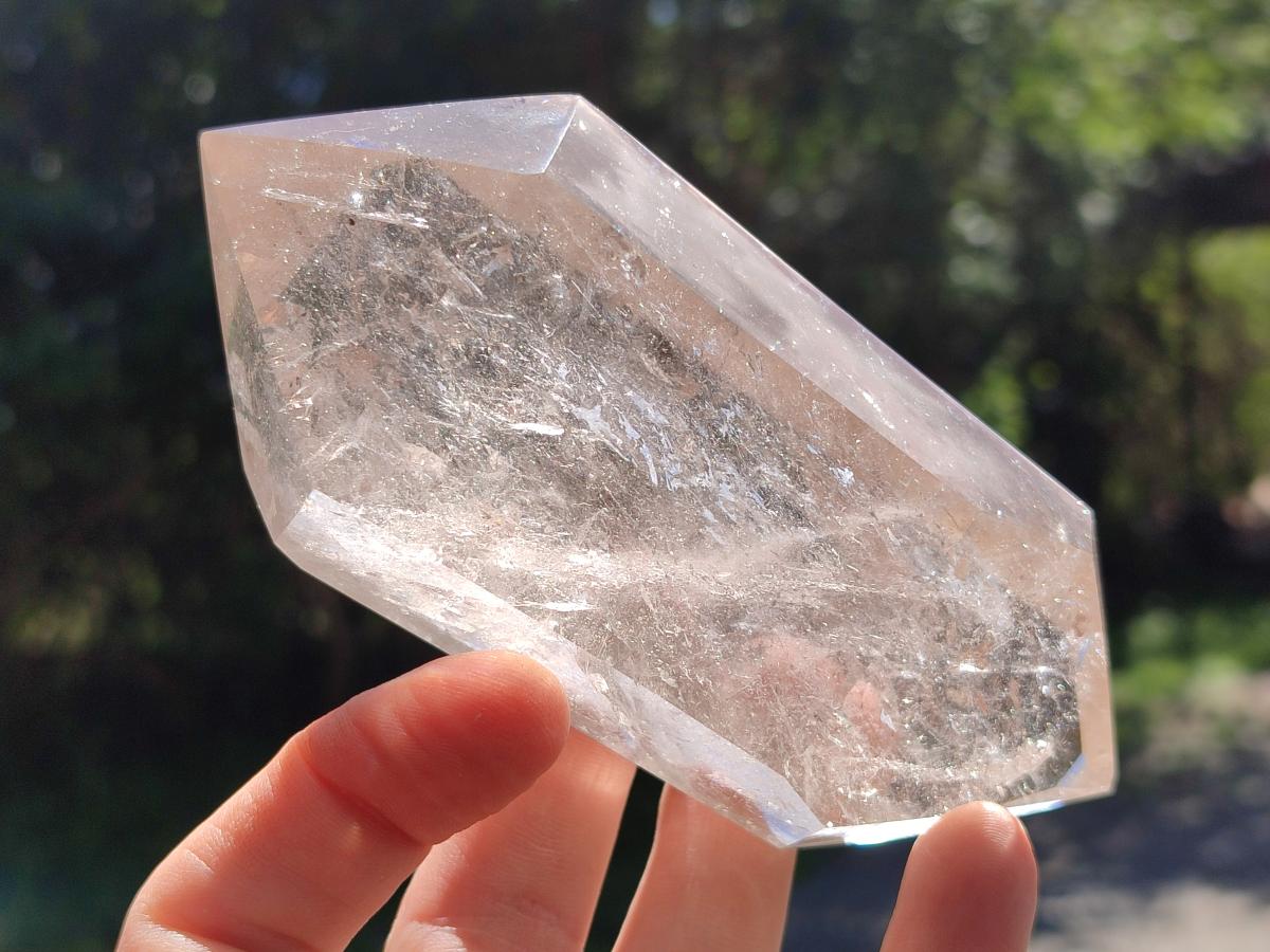 Polished Clear Quartz Crystals x 3 From Madagascar