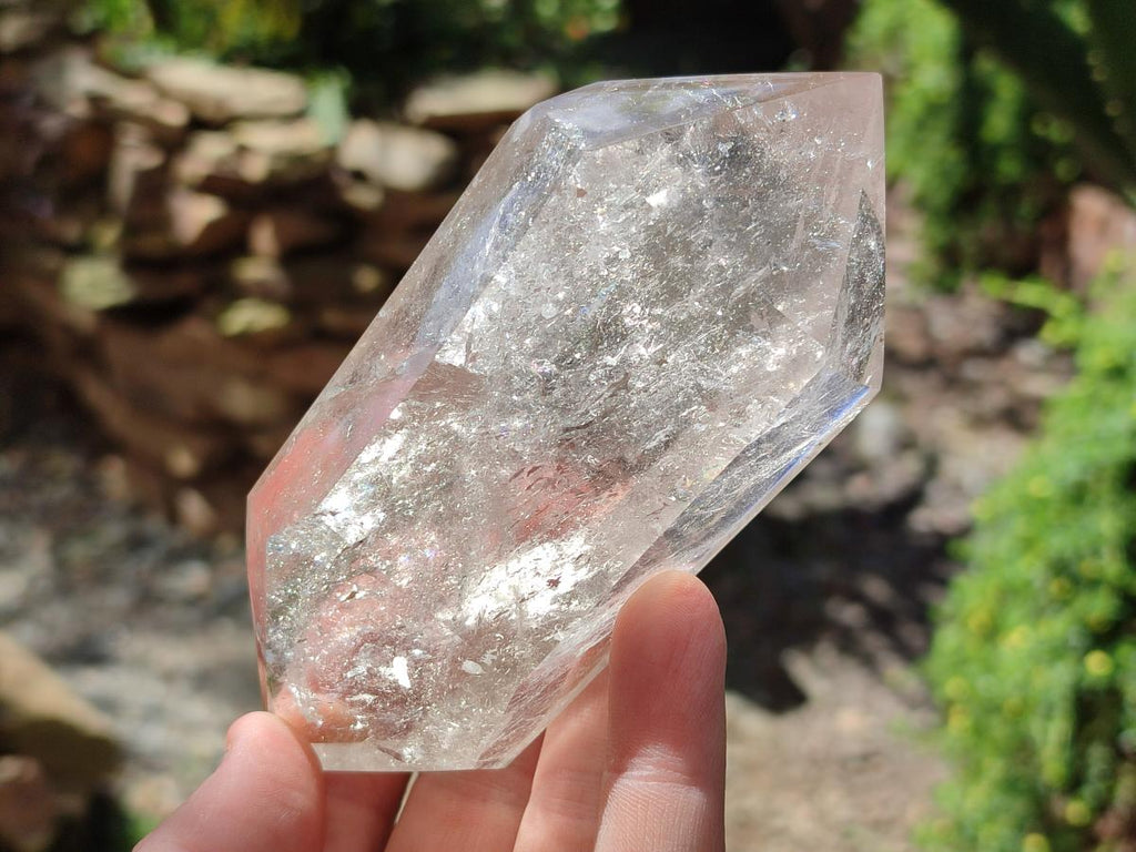 Polished Clear Quartz Crystals x 3 From Madagascar
