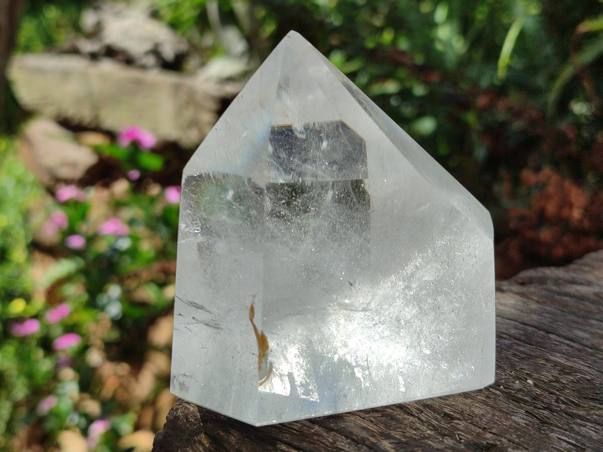 Polished Clear Quartz Crystals x 3 From Madagascar