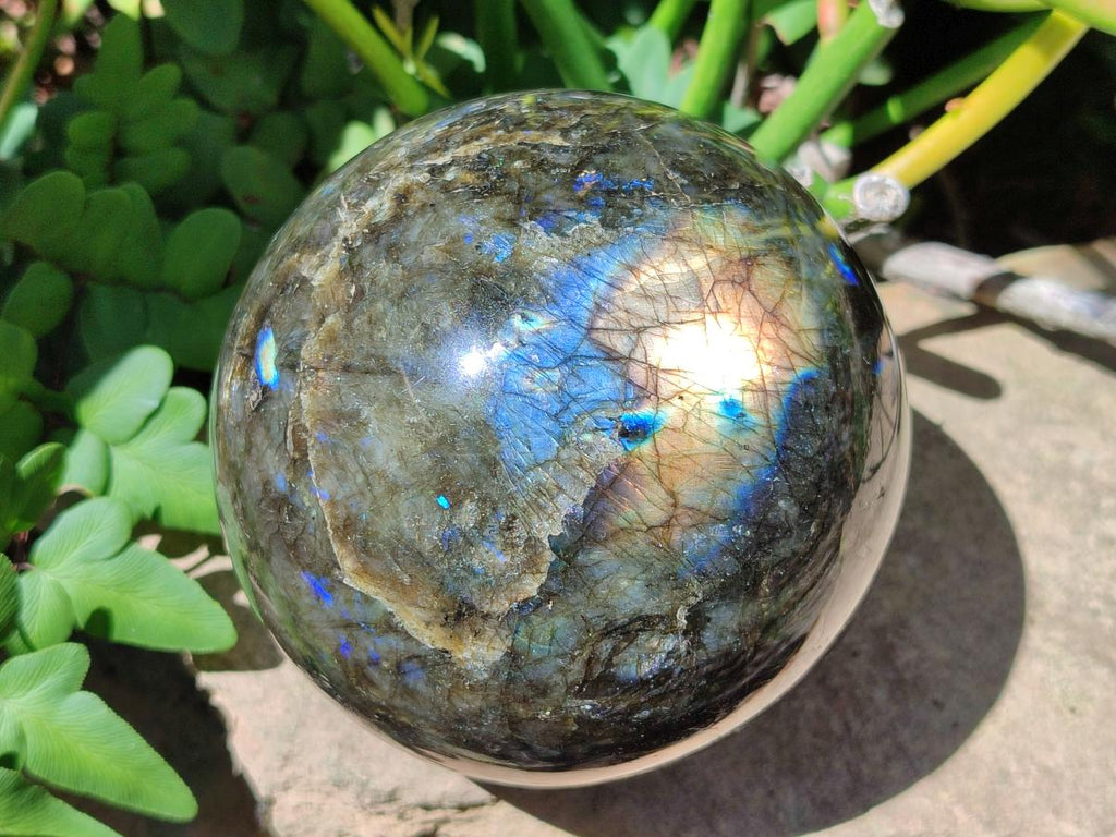 Polished Large Labradorite Sphere x 1 From Madagascar