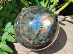 Polished Large Labradorite Sphere x 1 From Madagascar