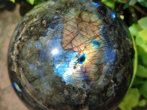 Polished Large Labradorite Sphere x 1 From Madagascar