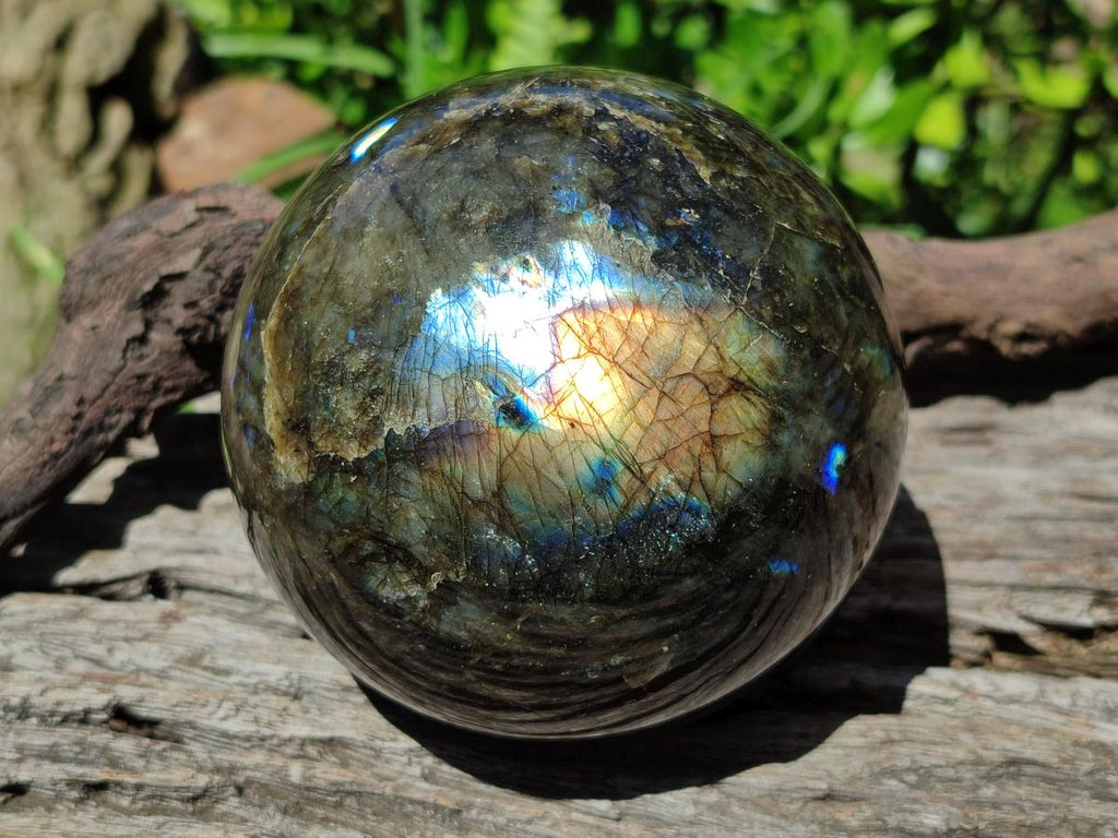 Polished Large Labradorite Sphere x 1 From Madagascar