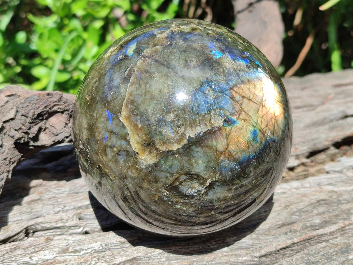 Polished Large Labradorite Sphere x 1 From Madagascar