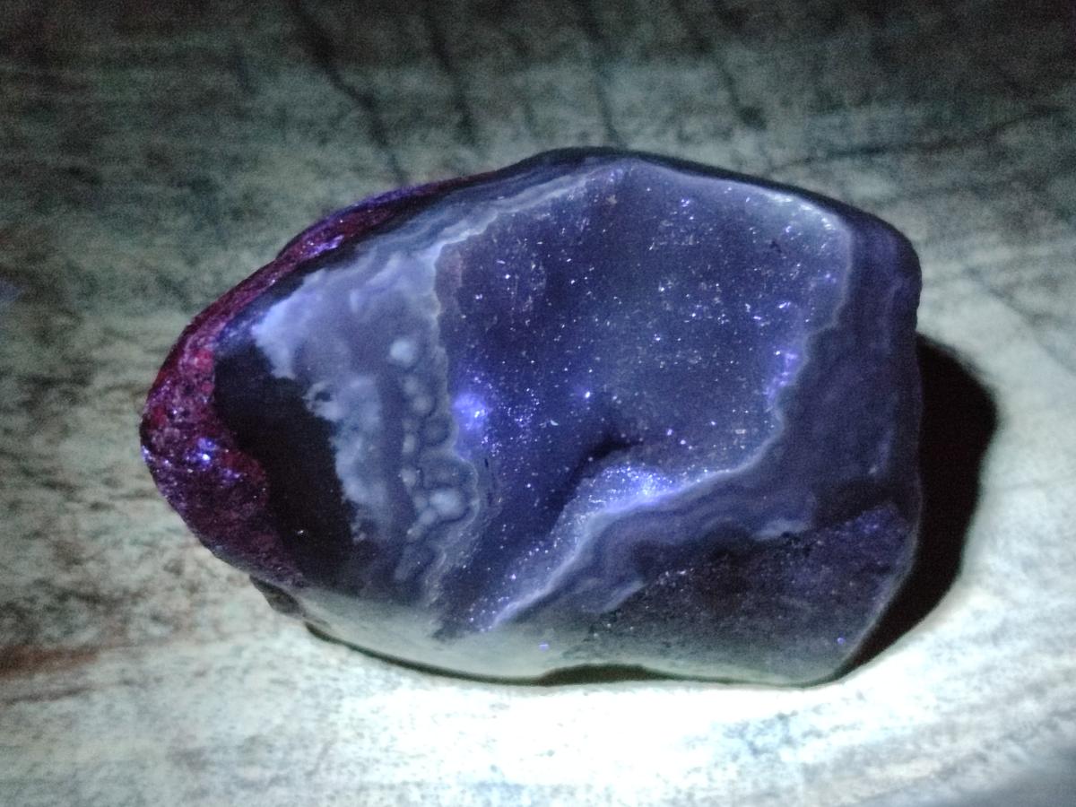 Polished One Side Blue Lace Agate Geodes x 19 From Nsanje, Malawi