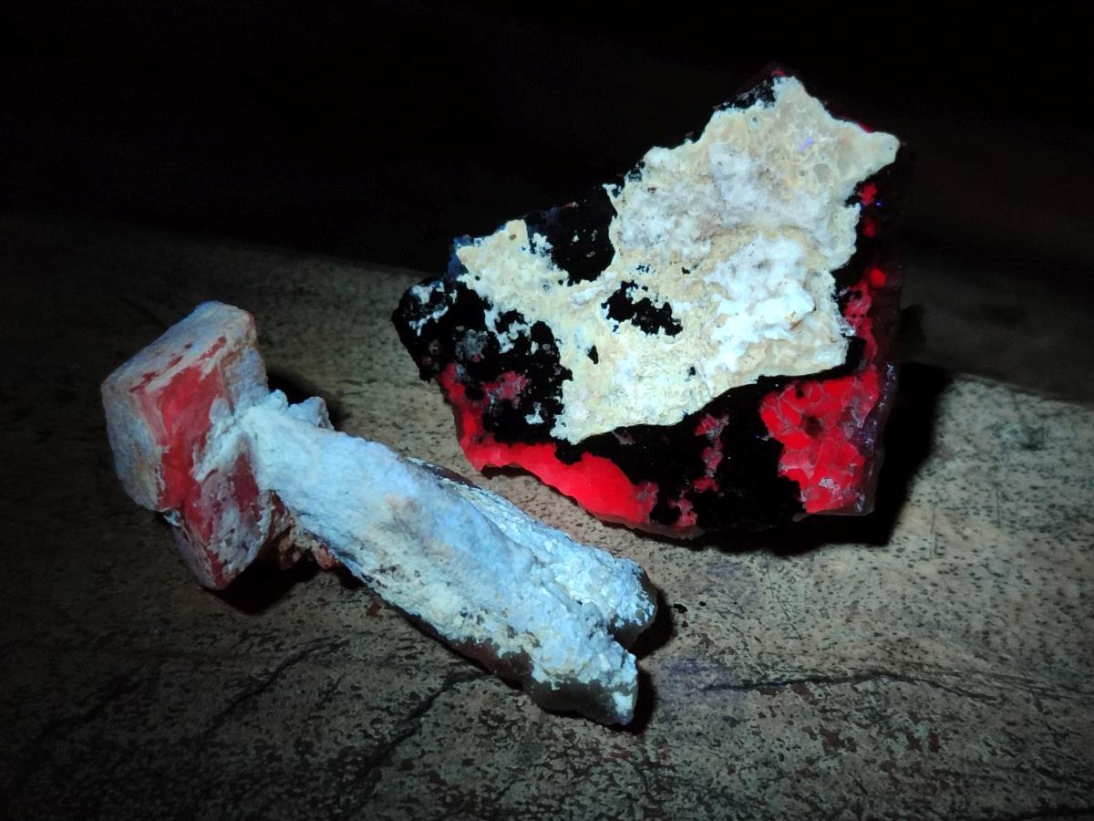 Natural Rhomboherdral and Spearhead Calcite Crystal Specimens x 35 From Albert's Mountain, Lesotho