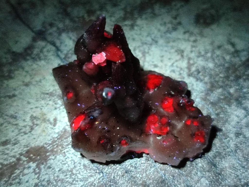 Natural Rhomboherdral and Spearhead Calcite Crystal Specimens x 35 From Albert's Mountain, Lesotho