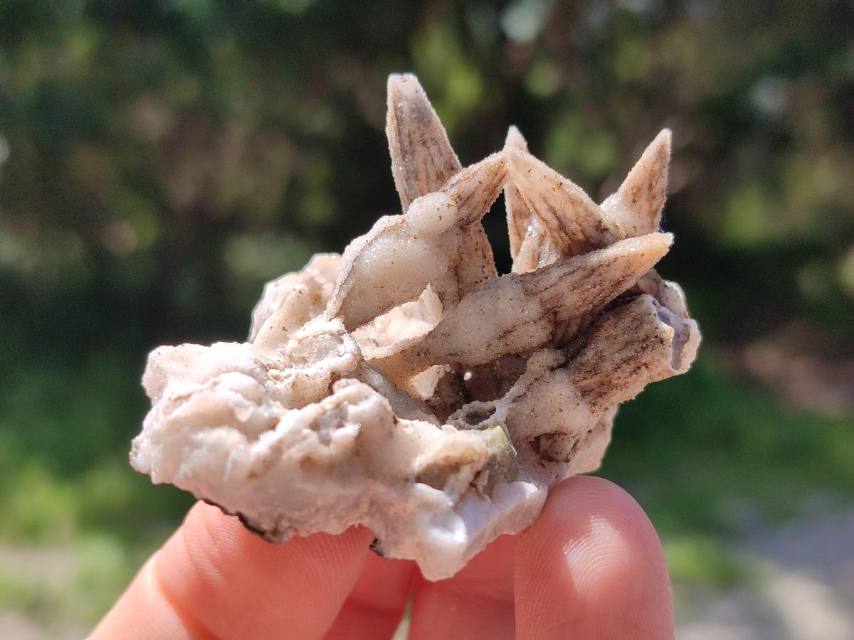 Natural Rhomboherdral and Spearhead Calcite Crystal Specimens x 35 From Albert's Mountain, Lesotho