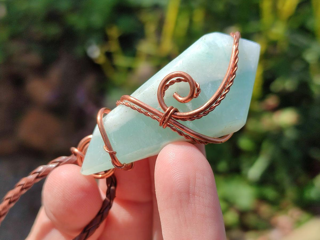 Hand Made Mixed Stone Copper Wire Wrapped Necklaces x 12 From South Africa