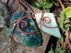 Hand Made Mixed Stone Copper Wire Wrapped Necklaces x 12 From South Africa