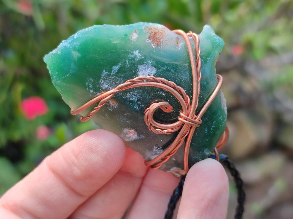 Hand Made Mixed Stone Copper Wire Wrapped Necklaces x 12 From South Africa