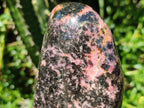 Polished Large Rhodonite Standing Display Piece x 1 From Ambindavato, Madagascar