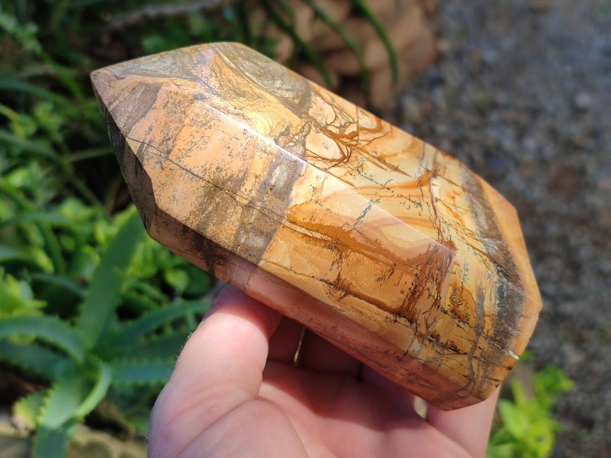 Polished Picture Stone Jasper Display Crystals x 2 From Ais-Ais, Namibia