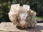 Natural Stacked Rhombohedral Calcite Clusters x 4 From Albert's Mountain, Lesotho