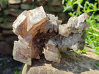 Natural Stacked Rhombohedral Calcite Clusters x 4 From Albert's Mountain, Lesotho