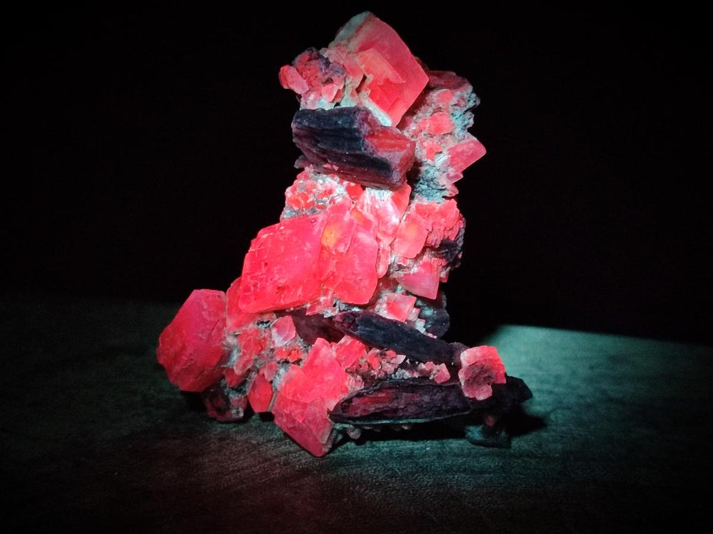 Natural Stacked Rhombohedral Calcite Clusters x 4 From Albert's Mountain, Lesotho