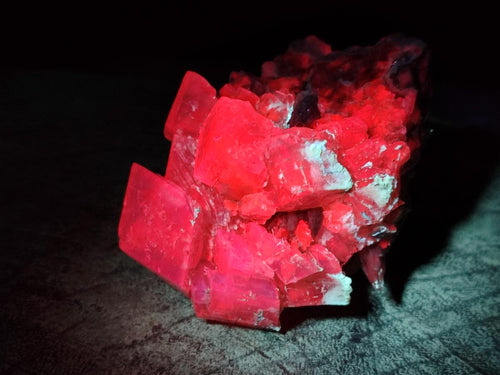 Natural Stacked Rhombohedral Calcite Clusters x 4 From Albert's Mountain, Lesotho