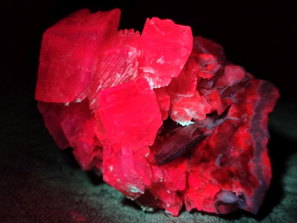 Natural Stacked Rhombohedral Calcite Clusters x 4 From Albert's Mountain, Lesotho