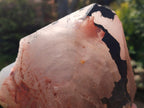 Natural Large Goethite Coated Blacknite Quartz Crystals x 2 From Madagascar