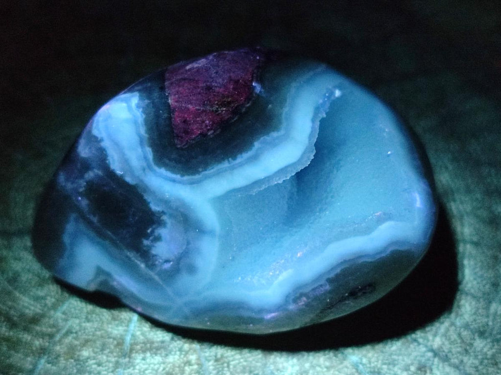 Polished and Natural Blue Lace Agate Standing Display Pieces and Free Forms x 6 From Nsanje, Malawi